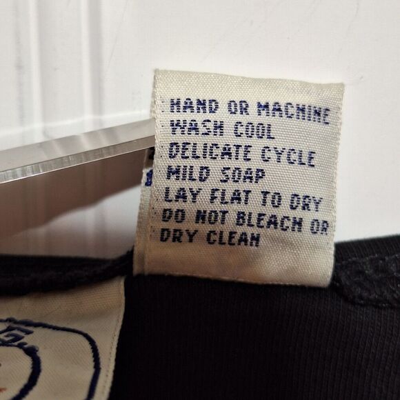 J G Hook Women’s Size L Shirtwaist Dress WASP Black 100% Cotton Long Sleeves VTG - Picture 7 of 7